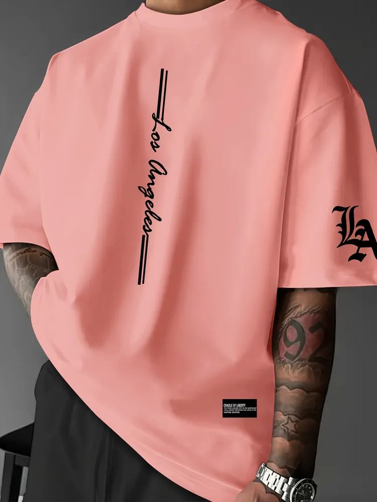 SADAM LA Oversized Tee — Coral