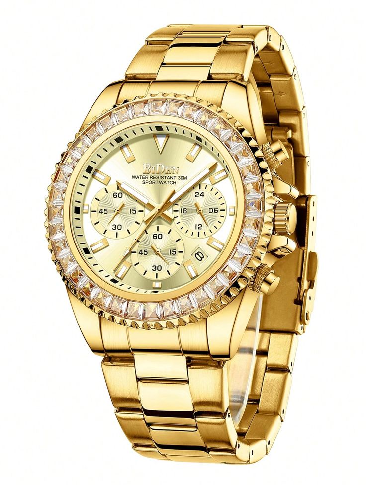 SADAM BIDEN Gold Crystal Sport